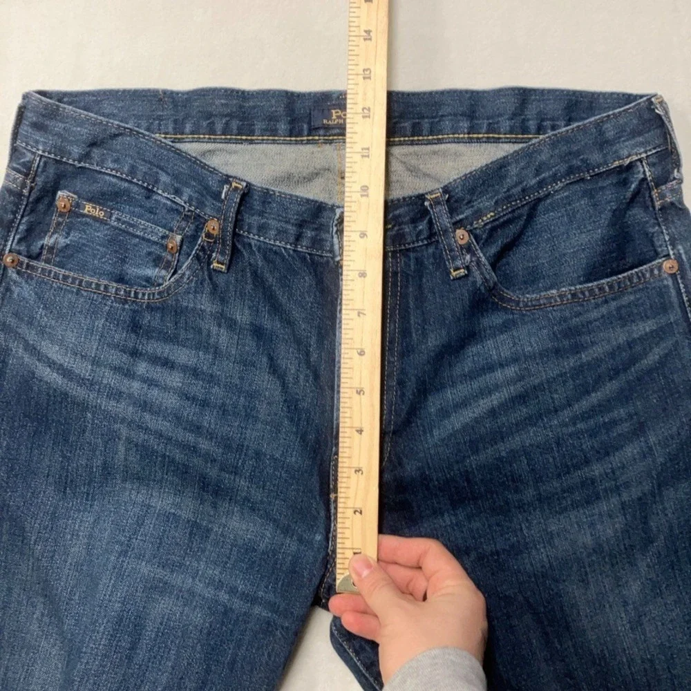Polo Ralph Lauren Jeans Men 35x32 (Fit 34x31) Blue Sullivan Slim Stretch Preppy